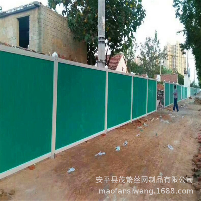 供应彩钢围档工程建筑施工PVC围挡 隔离安全围墙挡板泡沫夹心围挡