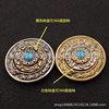 Bronze Jiugong Gossip Fortune Federation Pure Copper Skin Decoration Twelve Zodiac two -color turntable DIY handmade