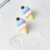 Summer vacation style, fresh and lovely simulation ice cream, ice cream meter personality girl earrings earrings earring ear clip