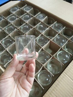 4550 transparent candle Cup Candlestick preferential supply direct candle cup glass candle holder round glass