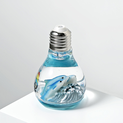Mediterranean style marine animal light bulb flash ornaments creative micro landscape home student gifts