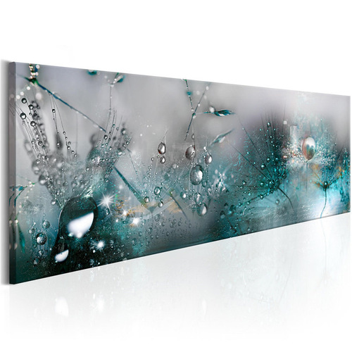 High-definition modern home single bedside dewdrop dandelion abstract canvas mural decorative spray painting cross-border supply