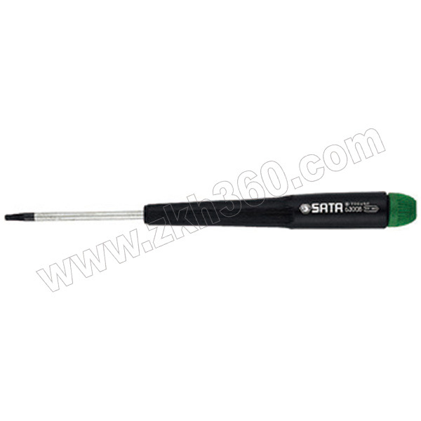 花形微型塑柄螺丝批SATA/世达SATA-63010T15×60mm