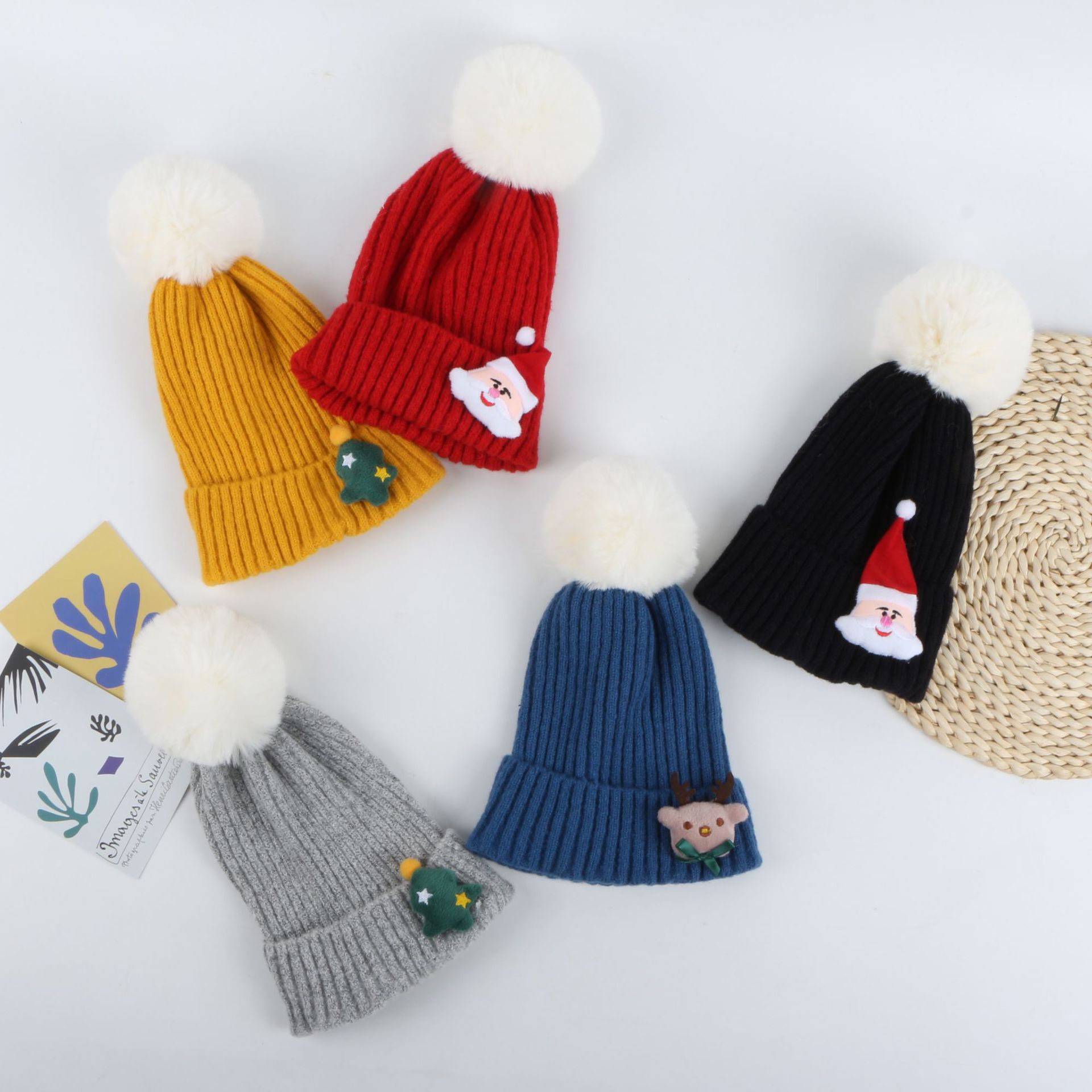 Christmas Thickened Knitted Woolen Hat NSTQ34755