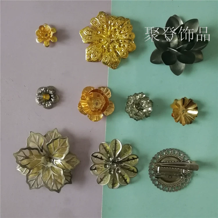 DIY костюм корона феникса металл железо фильм многоуровневая касание сварка трехмерный цветок свадебная группа веер материал