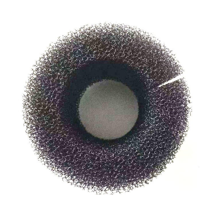 东莞批发大号黑色海绵管 高密度污水过滤棉套 粗孔聚氨酯海绵管