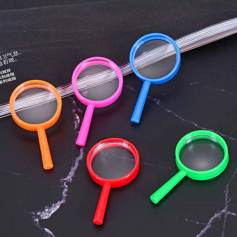厂家直销25mm儿童迷你塑料缩小镜 亚克力手持式玩具缩小镜