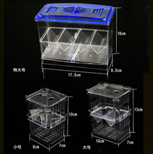 厂家小型鱼孵化盒特大号大号中号隔离盒透明饲养盒亚克力隔离盒