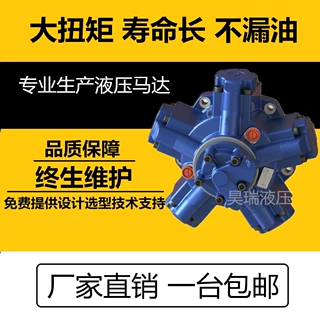 NHM8-1000五星马达/破碎机/撕碎机/低速大扭矩液压马达/径向柱塞
