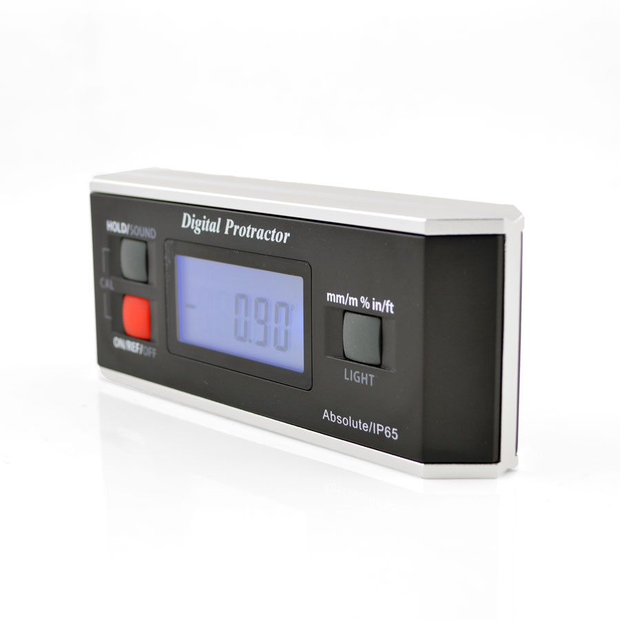 IP65防护级别倾角仪高精度数显芯片型坡度仪大屏带背光电子水平尺