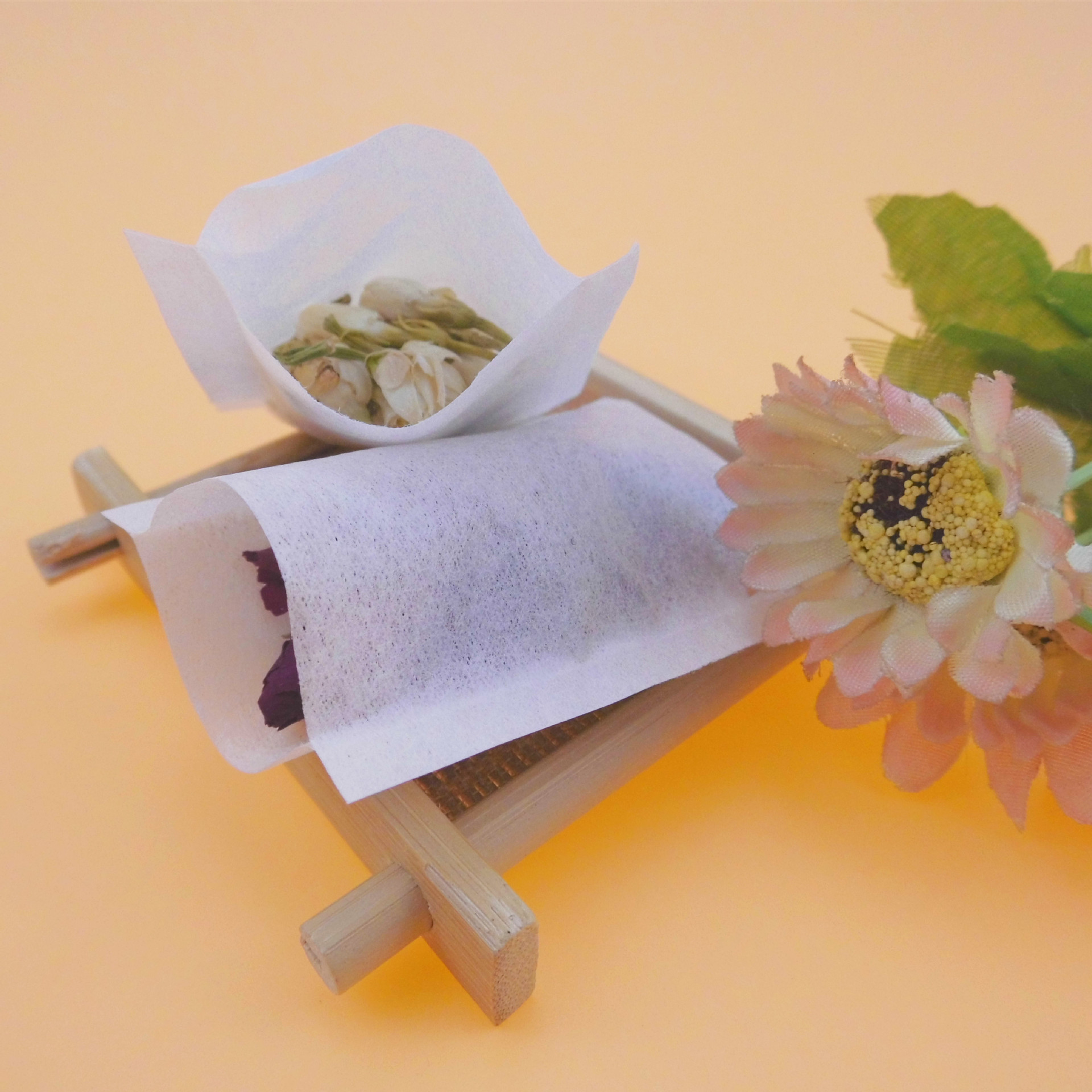 茶叶小包装袋厂家木浆纸热封茶包袋过滤袋空茶包袋对折包茶袋定做