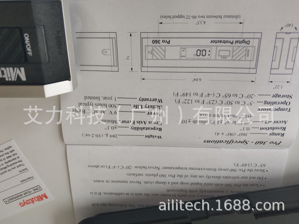 三丰mitutoyo数显角度仪950-317数显水平尺PRO360全新原装正品318-阿里巴巴