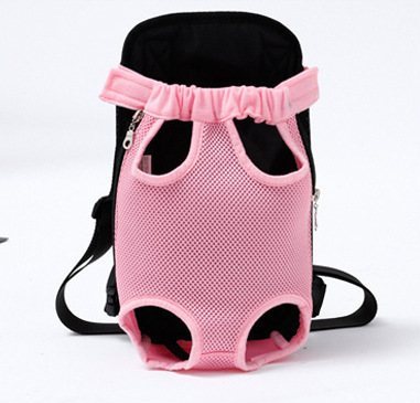 Dog Ventilated Outdoor Portable Backpack Pet Dual Shoulder Bag Chest Bag Pet Travel Dual Shoulder Backpack Four-Legged Backpack