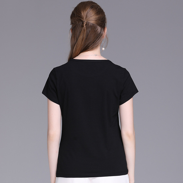 Summer New T-shirt Women’s Super Spark Printed Top Bottom Shirt