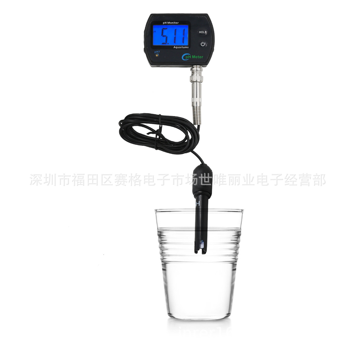 外贸实验室PH测试仪电接口便携式PH计在线水质参数测试仪PH990K