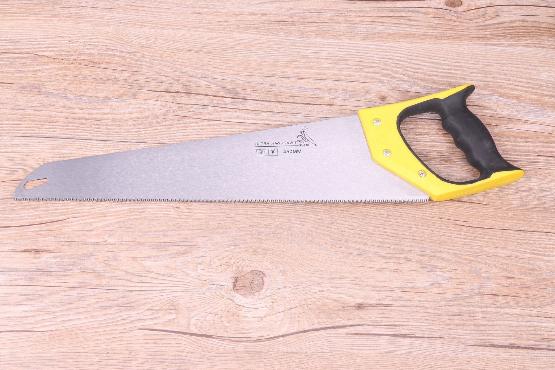 木工大号双色塑料手柄手锯 专业园林木工机器磨齿手锯高效切割