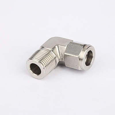 Chongqing 316 Stainless steel 90 External thread Ferrule Elbow Factory shipments