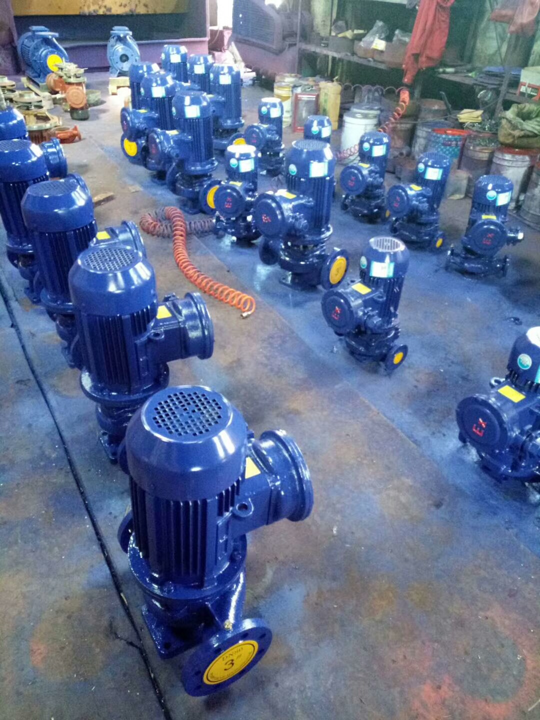 A沂洺 ISG立式管道泵离心泵 ISHB125-315B不锈钢防爆管道离心泵