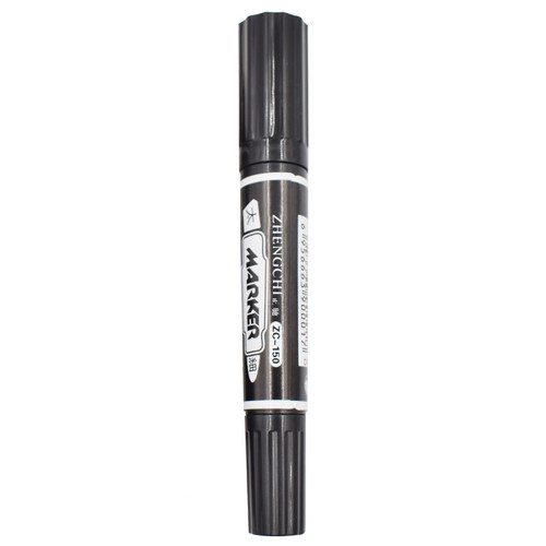 Stedam quick-drying A8 large-head pen black oily thick pen does not fade double-headed marker pen with ink refillable marker pen