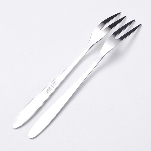 Creative 304 stainless steel fruit fork, home hotel thickened German ice cream spoon fork, cake stainless steel small fork