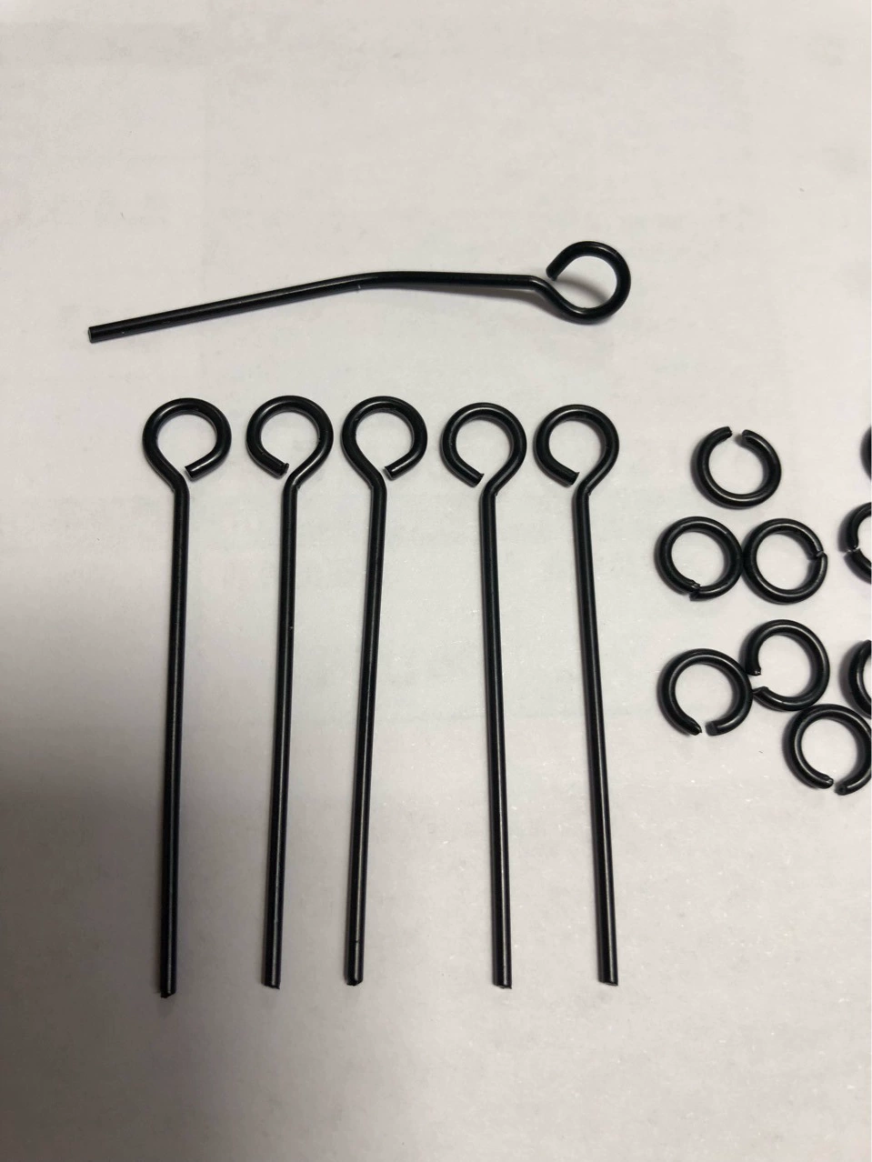 Металлический 9 слов иглы маленький открытый круг черный маленький круг поделки ювелирные изделия ручной работы аксессуары игрушки металлические аксессуары