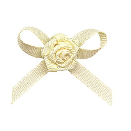 Yao Ming en stock al por mayor pequeño arco cinta de poliéster mano anudada pastel bandera cinta de satén arco