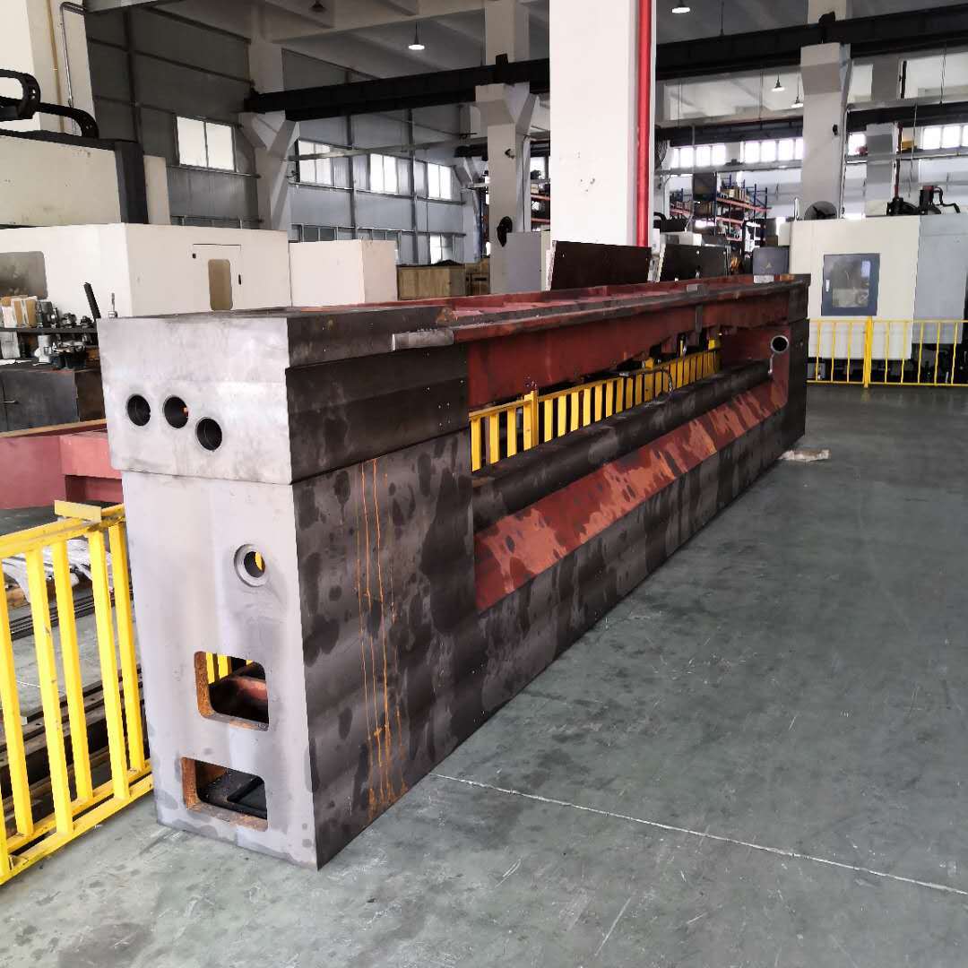 上海工厂对外提供大机床铸件和焊接件床身刨铣镗机械制作钢件