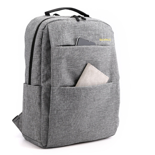 Men's business backpack Korean version USB charging casual female student school bag simple fashion computer bag three-piece set