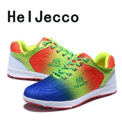 女鞋高爾夫鞋2019新款防滑耐磨防水七彩休閒鞋舒適女士戶外運動鞋