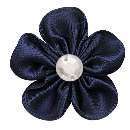 Yao Ming tejido a mano 3cm cinta flor horquilla accesorios decorativos DIY hecho a mano material de producción creativa cinta flor