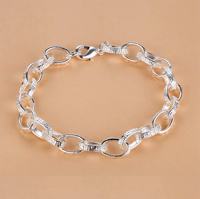 Модный браслет, классический аксессуар, серебро 925 образец, Aliexpress