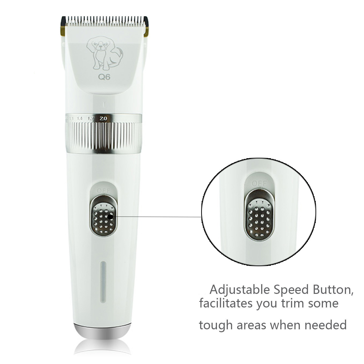 2022外贸新品宠物理发器电推剪USB充电狗狗剃毛器猫咪理发电推子