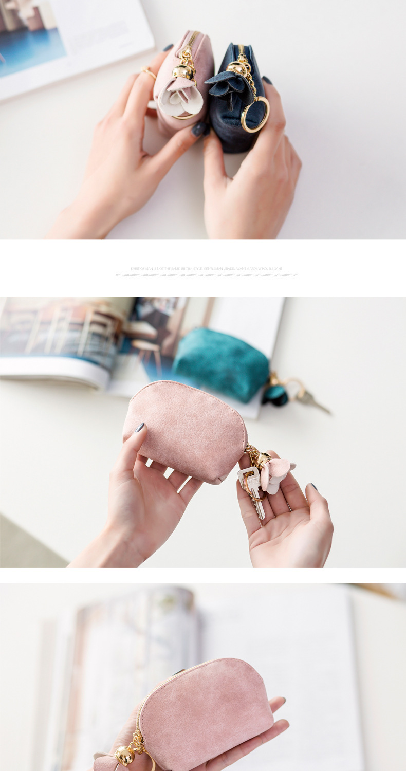 41g Weight Polyester Lining Material Zipper Closure Type Coin Purse Bags Type 1 Piece Quantity Daily Occasion Pu Leather Material Solid Color Pattern All Seasons Season Women's Gender Simple Style Style Dumpling Shape Shape Women's Solid Color Pu Leather Zipper Coin Purses 1