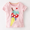 Summer cartoon cotton short sleeve T-shirt flower-shaped, European style, children's clothing