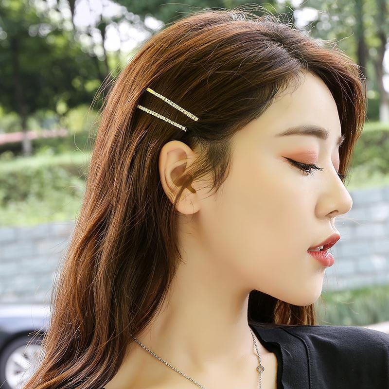 Women'S Fashion Solid Color Iron Plating Inlay Rhinestones Hair Clip display picture 3