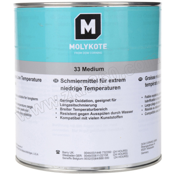 极低温硅脂轴承润滑脂MOLYKOTE/摩力克33M米白色 1KG