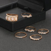 Wedding ring, set, European style, diamond encrusted