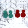 Quality earrings, woven crystal handmade, European style, knit yourself, simple and elegant design, wholesale