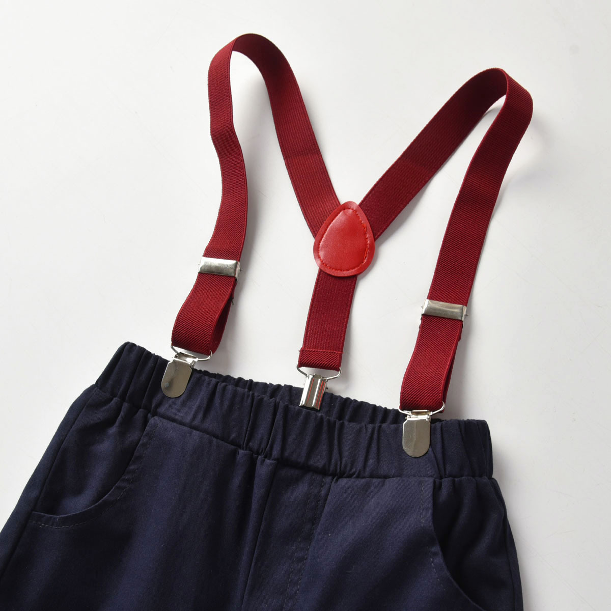 Boys And Girls Strap Clip Baby Drop Pant Belt Children 3 Chuck Buttonhole Elastic Suspender Pants Clip display picture 11