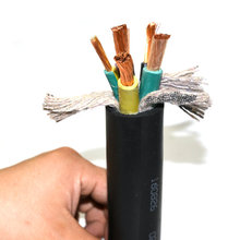 重型橡套軟電纜 3+2芯防水潛水泵 YH焊把軟電纜線 廠家批發