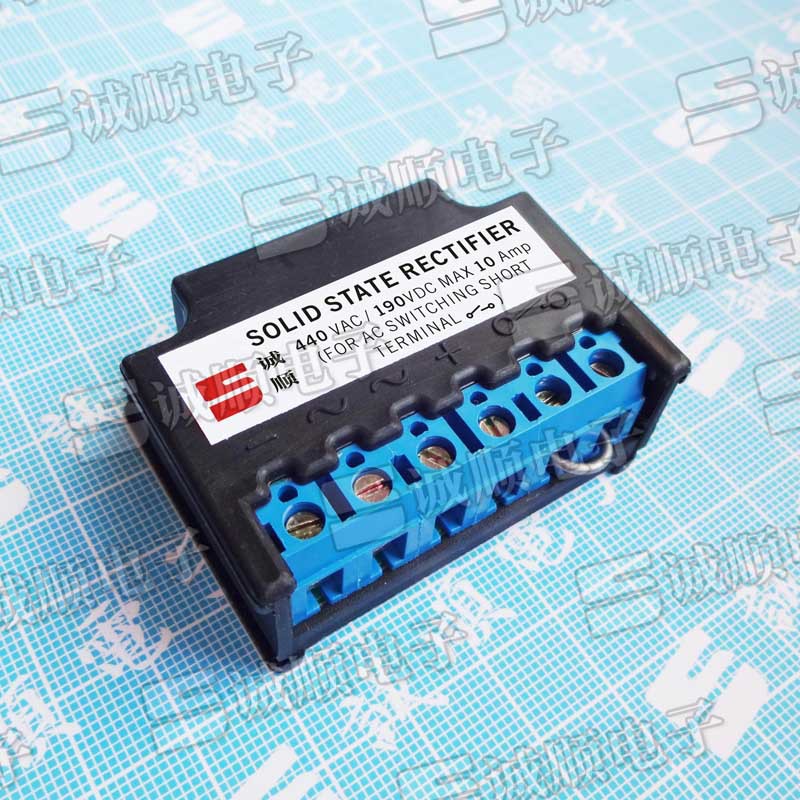 SOLID STATE RECTIFIER 440VAC 190VDC MAX 10 Amp 诚顺牌