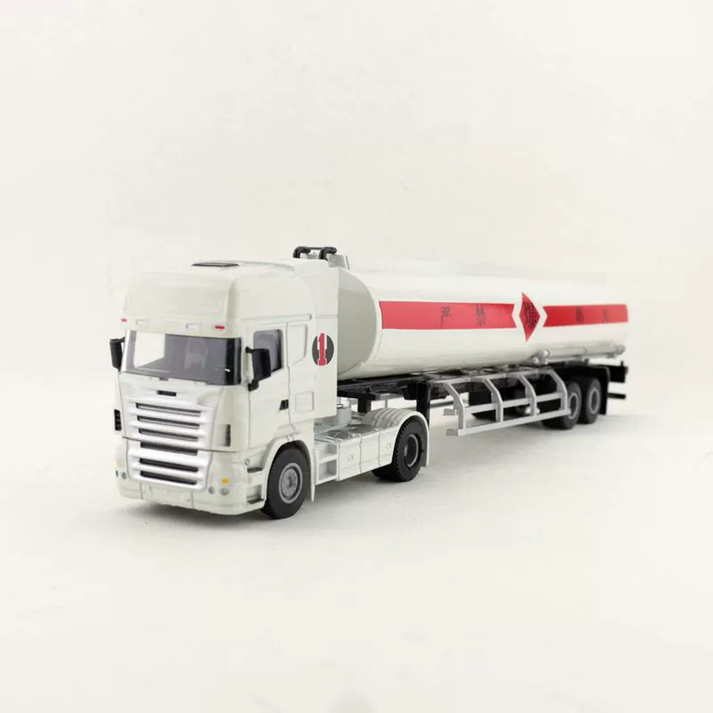 Металлическая игрушка-топливный танк Hua Yi – танкер, Die-Cast тяжелый транспорт, подарочная коробка, масштаб 1:50