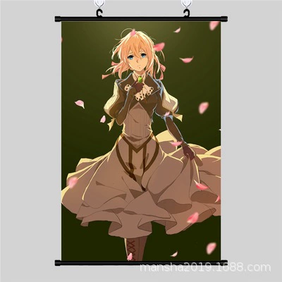 Фиолетовый Вечный сад Werlit Elite Coggaden Anime висячая картина постер постер поставка оптом иностранная торговля