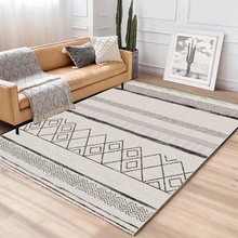 现代简约客厅地毯 北欧ins几何地毯地垫卧室床边满铺地毯地垫