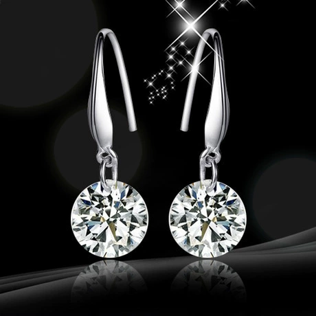 Модный драгоценный камень,钻 diamond, длинные серьги, корейский стиль, яркий запоминающийся стиль, оптом