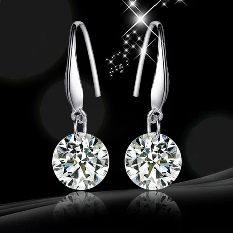 Модный драгоценный камень,钻 diamond, длинные серьги, корейский стиль, яркий запоминающийся стиль, оптом