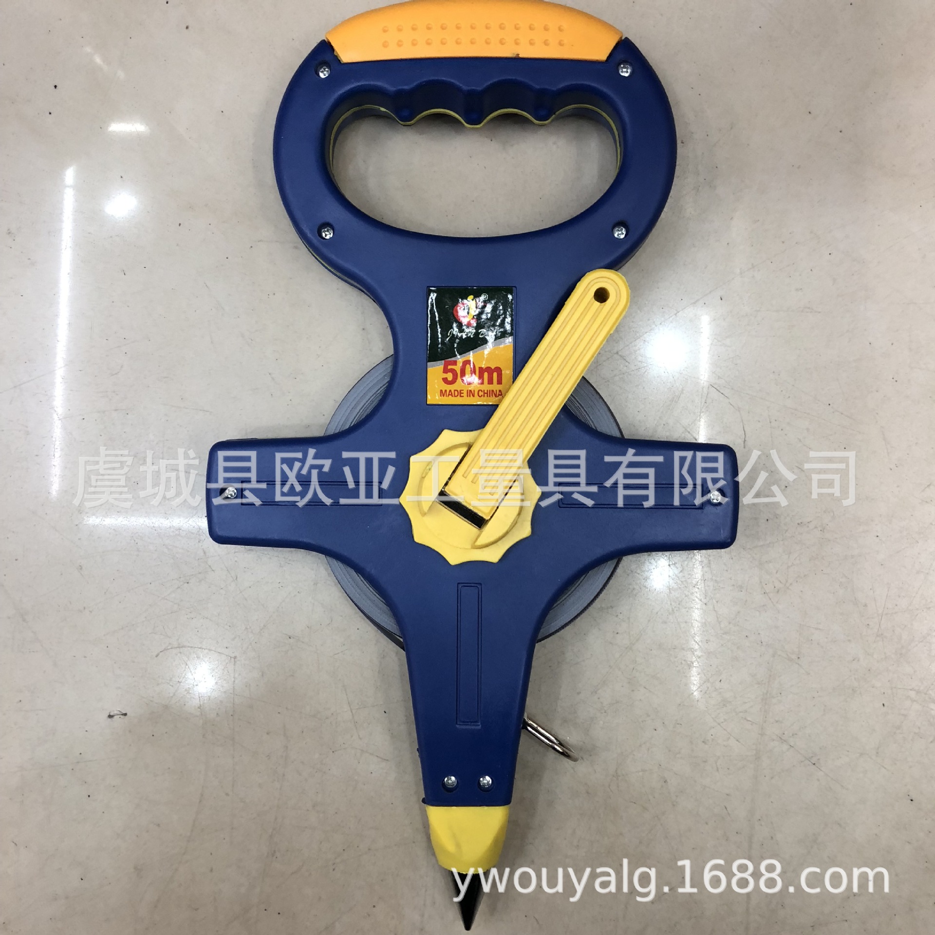 厂家直销蓝架卷尺20米30米50米100米长卷尺圆盘卷尺手摇卷尺