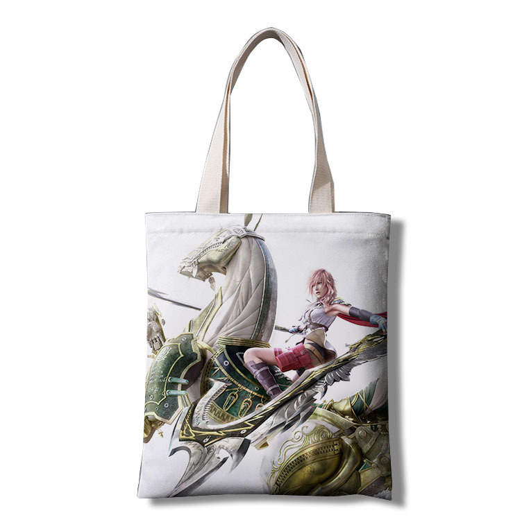 终幻想 帆布袋子手提袋 双面印制跨境外贸亚马逊 速卖通欧美周边