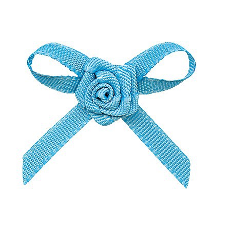 Yao Ming en stock al por mayor pequeño arco cinta de poliéster mano anudada pastel bandera cinta de satén arco