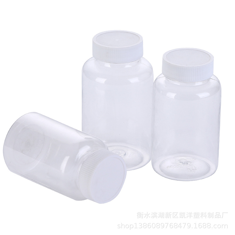 Fábrica al por mayor 30ml botella de plástico transparente botella redonda multi-especificación nuevo material PET botella de plástico